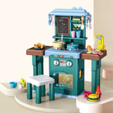 Interactive Toy Kitchen with Accessories and Chair - 3Y+