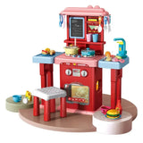 Interactive Toy Kitchen with Accessories and Chair - 3Y+