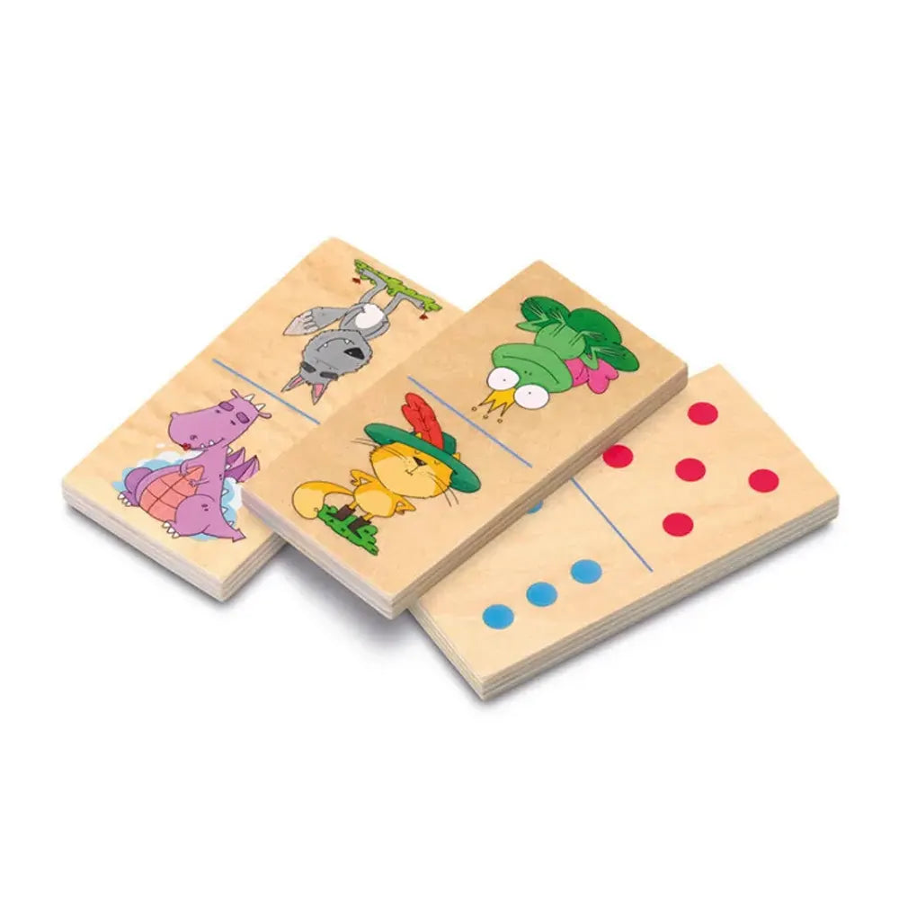 Cayro Double-Sided Wooden Dominoes – 2Y+
