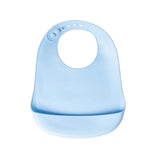 YUMMY Silicone Bib with Pocket 4M+ - Sky Blue