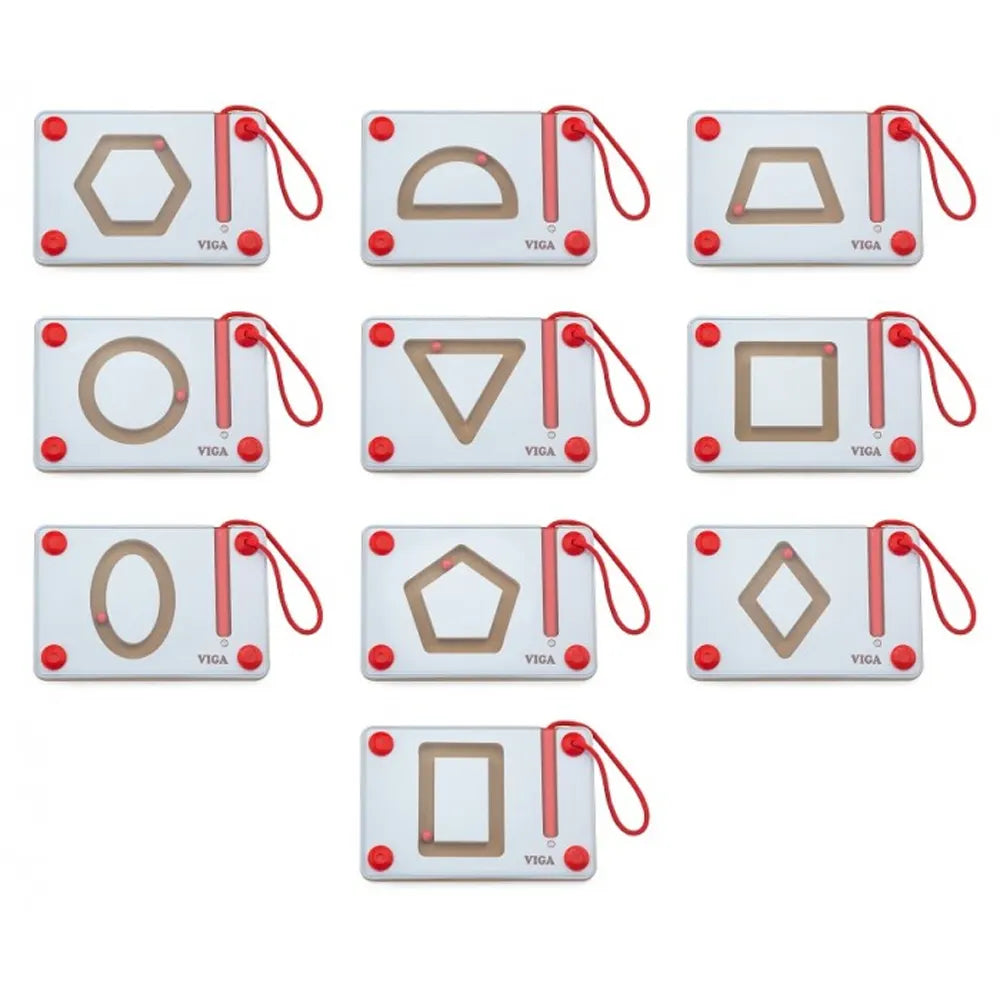 Viga Toys Magnetic Writing Board 3Y+ - Geometric Shapes