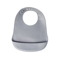 YUMMY Silicone Bib with Pocket 9M+ - Gray