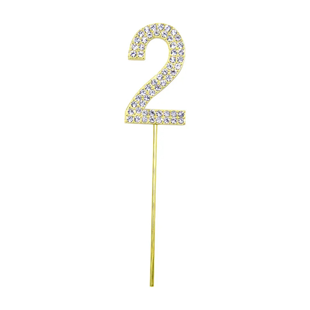 Adorno para Tarta Número 2 - Dorado