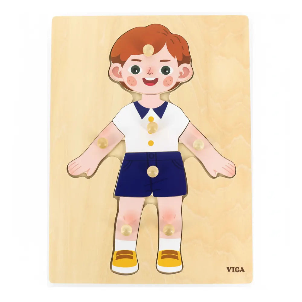 Puzzle Viga Toys Partes del Cuerpo 18M+ - Niño