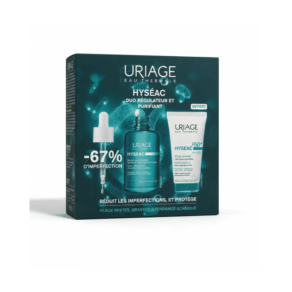 Uriage Hyséac Dúo Serum Booster 30 ml y SPF50+ 50ml