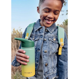 Skip Hop WANDER Stainless Steel Water Bottle 450ml - Ombre Green