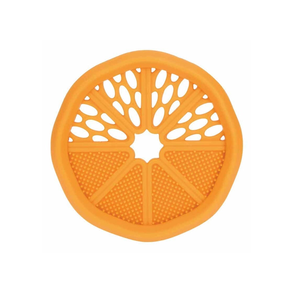 Nûby Silicone Teething Ring - Orange