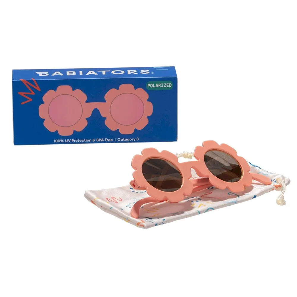 Babiators Polarized Flower Sunglasses 3-5 Years - Peachy Keen