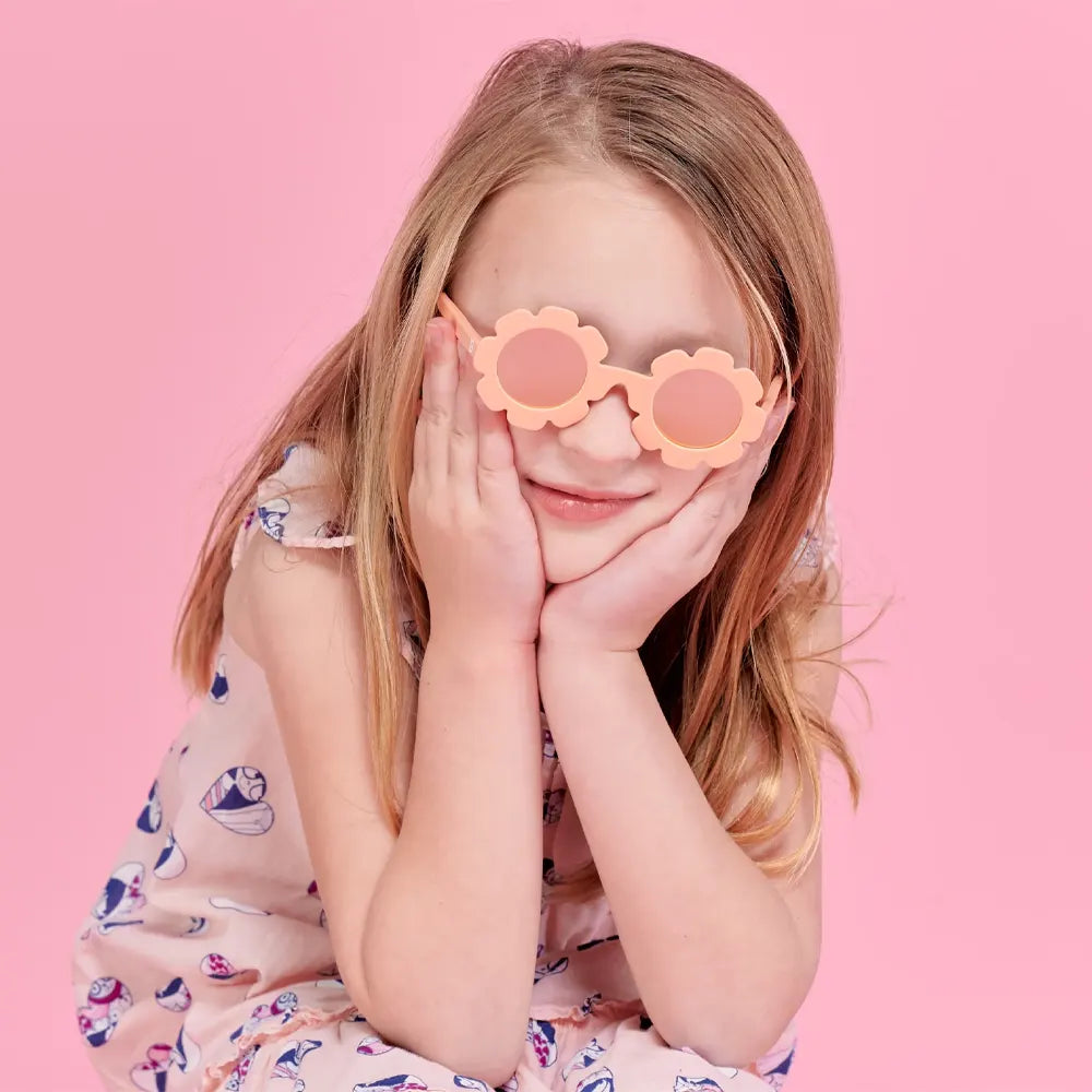 Babiators Polarized Flower Sunglasses 3-5 Years - Peachy Keen