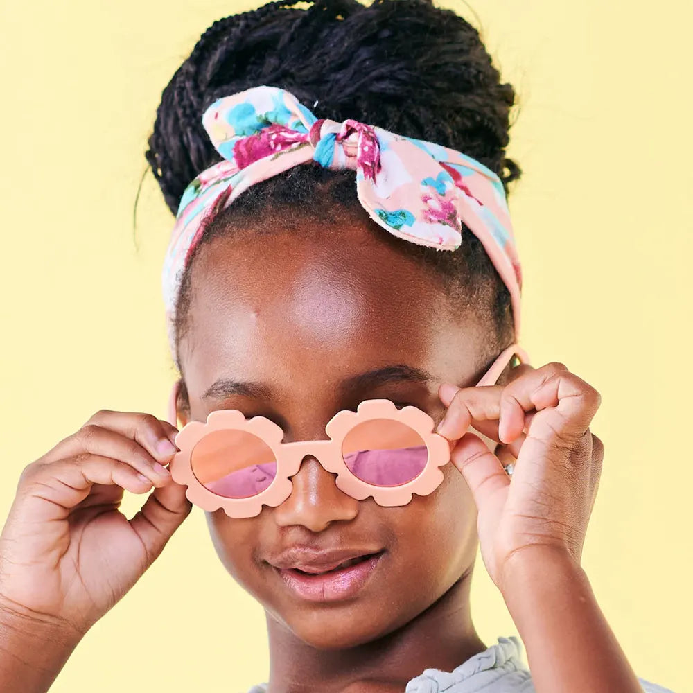 Babiators Polarized Flower Sunglasses 3-5 Years - Peachy Keen