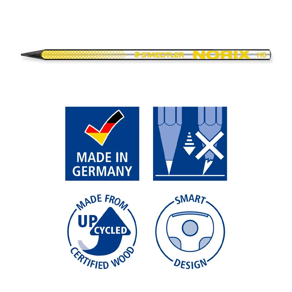 Staedtler Lote de 3 Lápices de Grafito HB