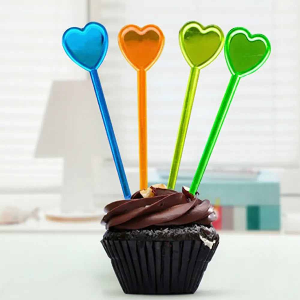 Set de 100 Pinchos para Cupcakes de Color Liso