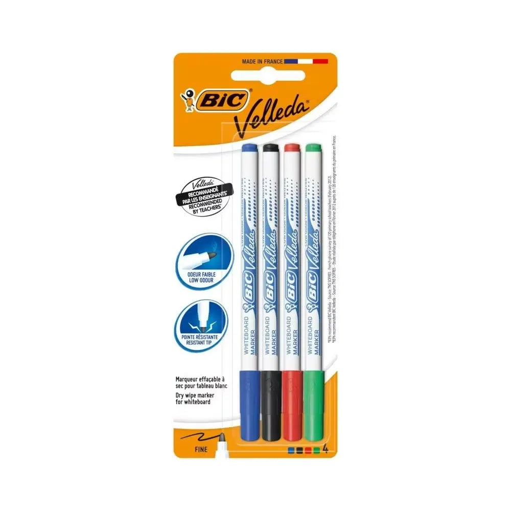 BIC® Velleda® 4 Whiteboard Markers