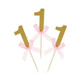 Set de 10 Pinchos para Cupcakes - 1er Cumpleaños
