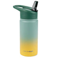 Skip Hop WANDER Stainless Steel Water Bottle 450ml - Ombre Green
