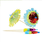 Set of 10 Metallic Umbrella Picks