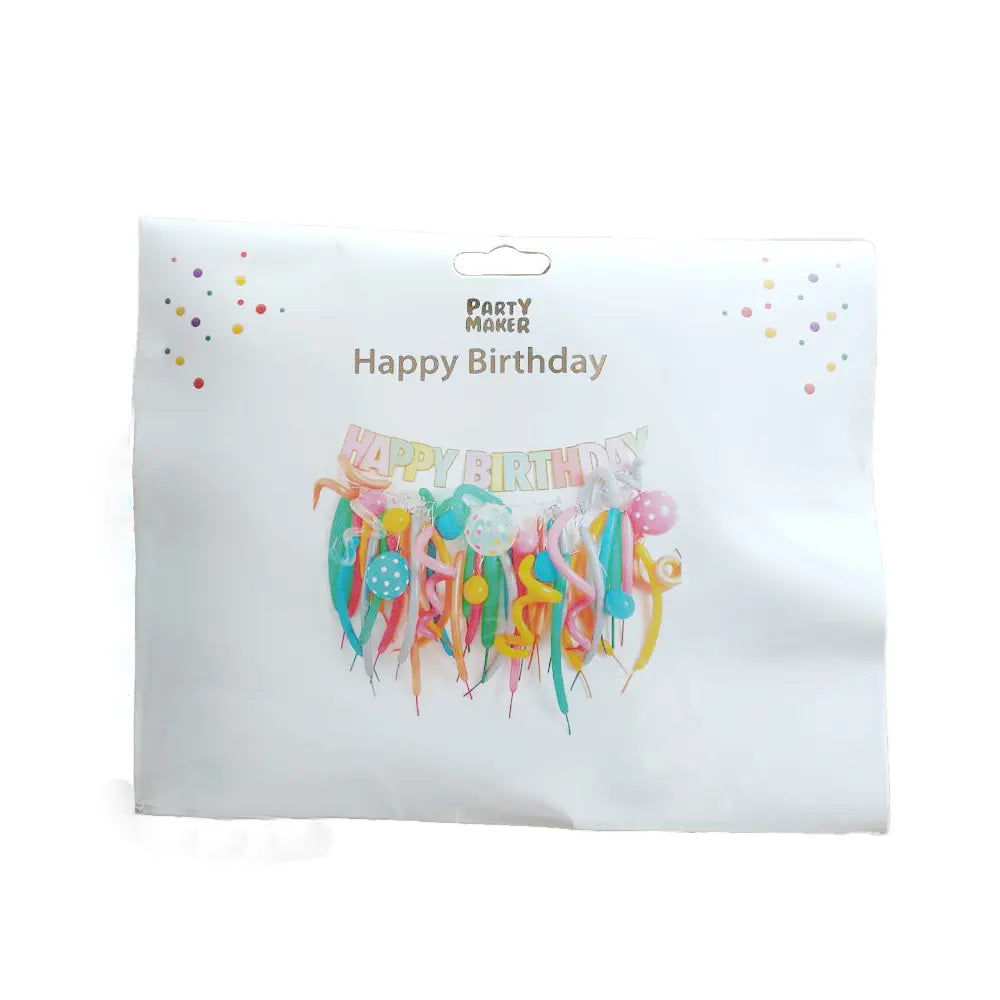 Colorful Happy Birthday Balloon Kit
