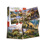 Trefl Puzzle 4en1 Dinosaures - 4A+