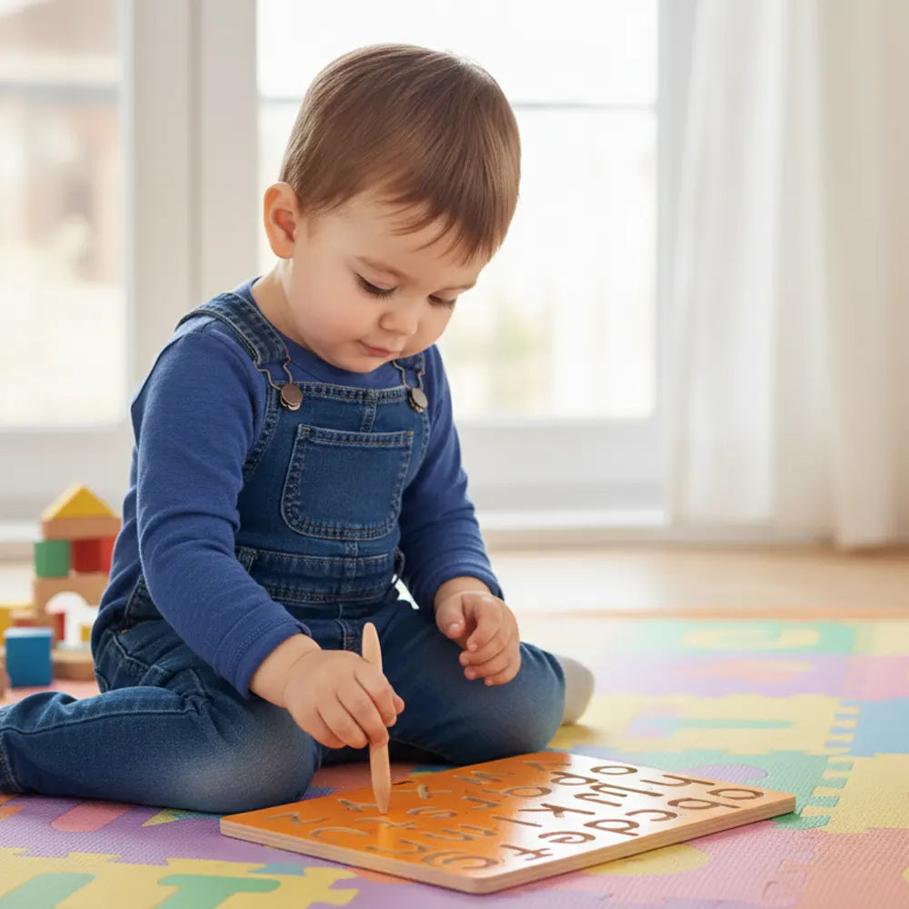 Viga Toys Pre-Writing Tracing Board Uppercase - 3Y+
