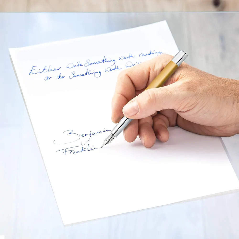 Staedtler Triangular Fountain Pen Gold - Blue