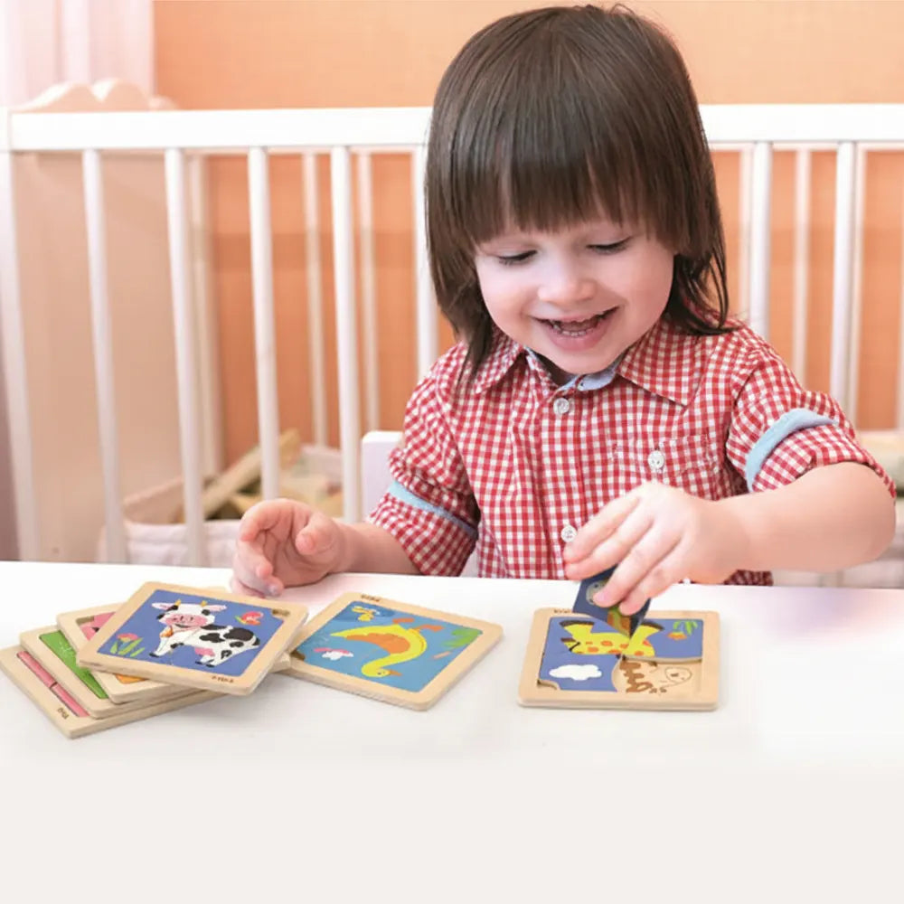Viga Toys Wooden Ladybug Flat Puzzle – 12M+