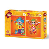 Art Puzzle - Los payasos 2 en 1 – 12 y 24 piezas