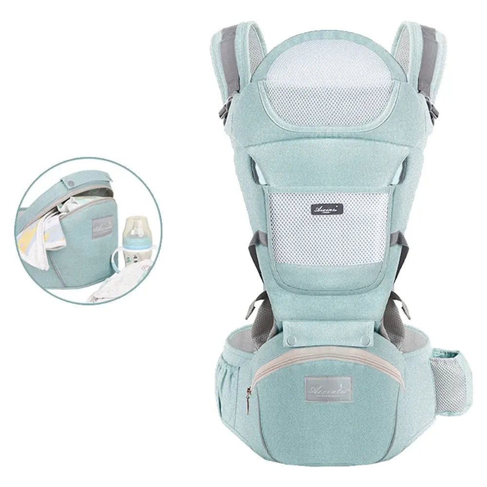 Multifunctional Baby Carrier with Integrated Hip Seat