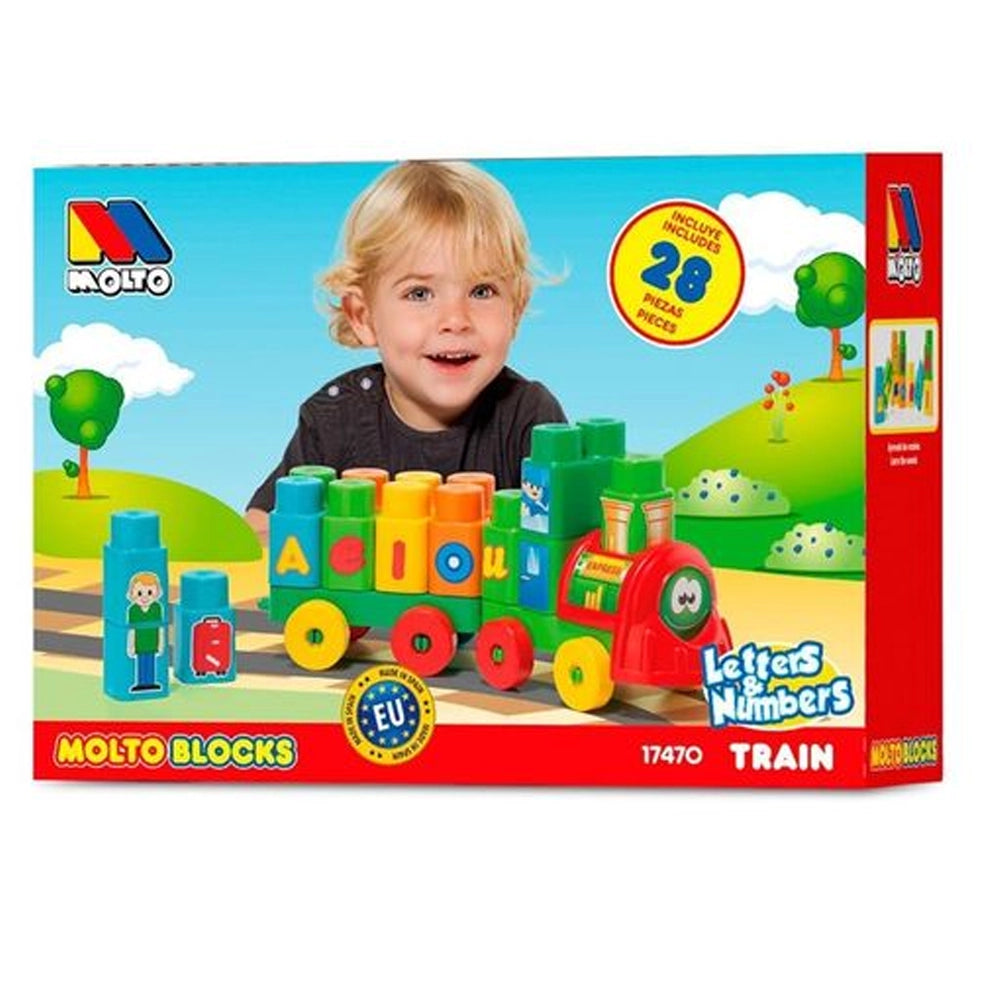 Molto Block Train with 28 Blocks
