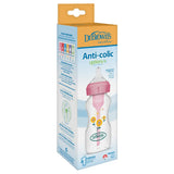 Dr. Brown’s Options+ Anti-Colic Baby Bottle, Wide Neck, Pink, 270 ml