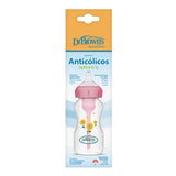 Dr. Brown’s Options+ Anti-Colic Baby Bottle, Wide Neck, Pink, 270 ml
