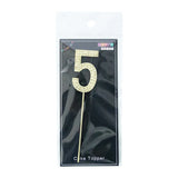 Gold Number 5 Cake Topper