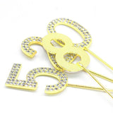 Gold Number 9 Cake Topper