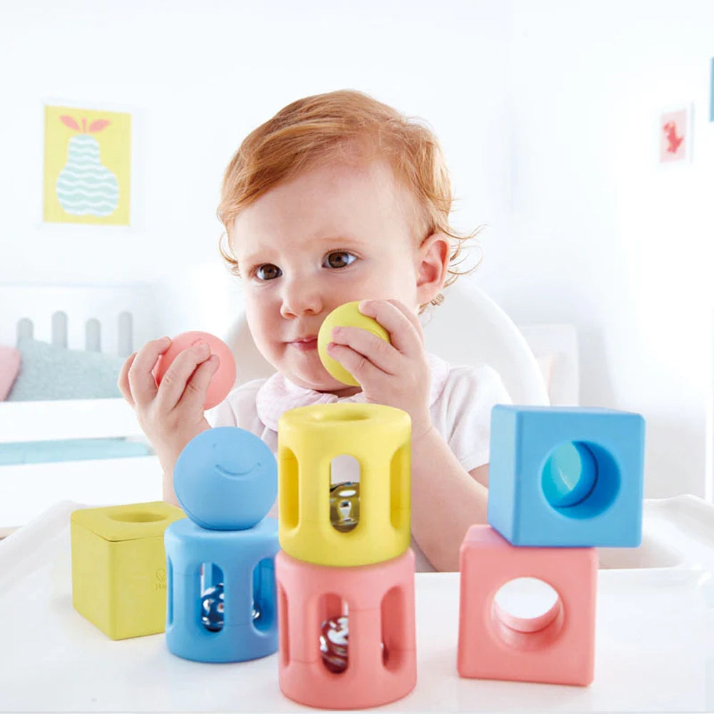 Hape Geometric Rattle Trio 0M+