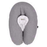 Coussin d'Allaitement & Grossesse 3en1 Multirelax - Gris Chiné Lapins