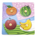 Viga Toys Wooden Knob Puzzle 12M+ - Fruits