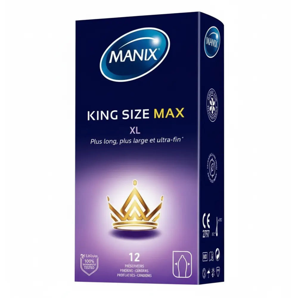 Manix King Size Max – 12 Condoms