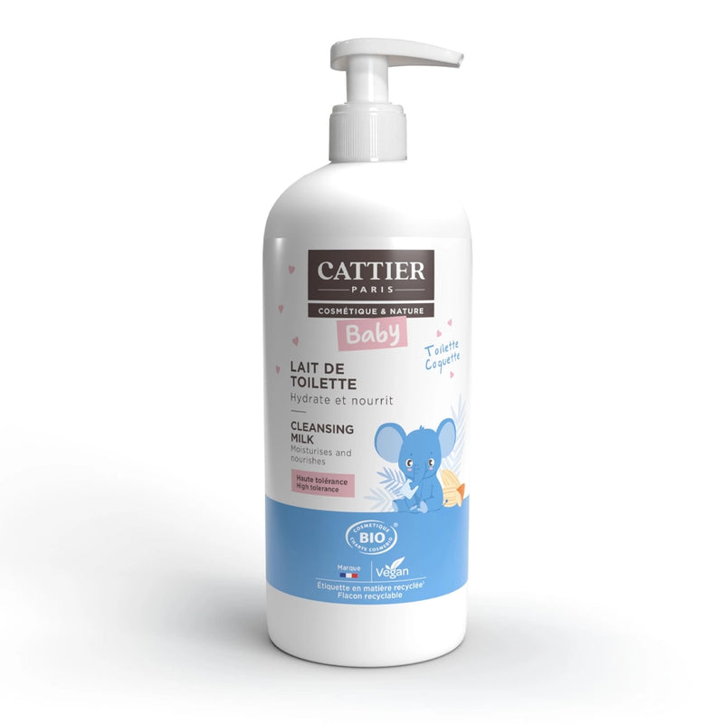 Cattier Organic Baby Cleansing Milk Face and Body - 500ml