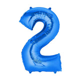 Blue Aluminum Number 2 Balloon – 86cm