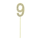Gold Number 9 Cake Topper