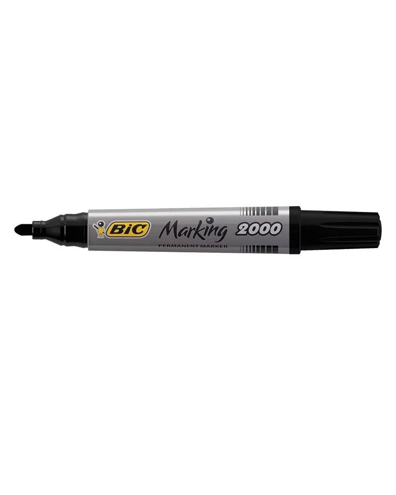 Boite de 12 Marqueurs Permanent Bic - Noir