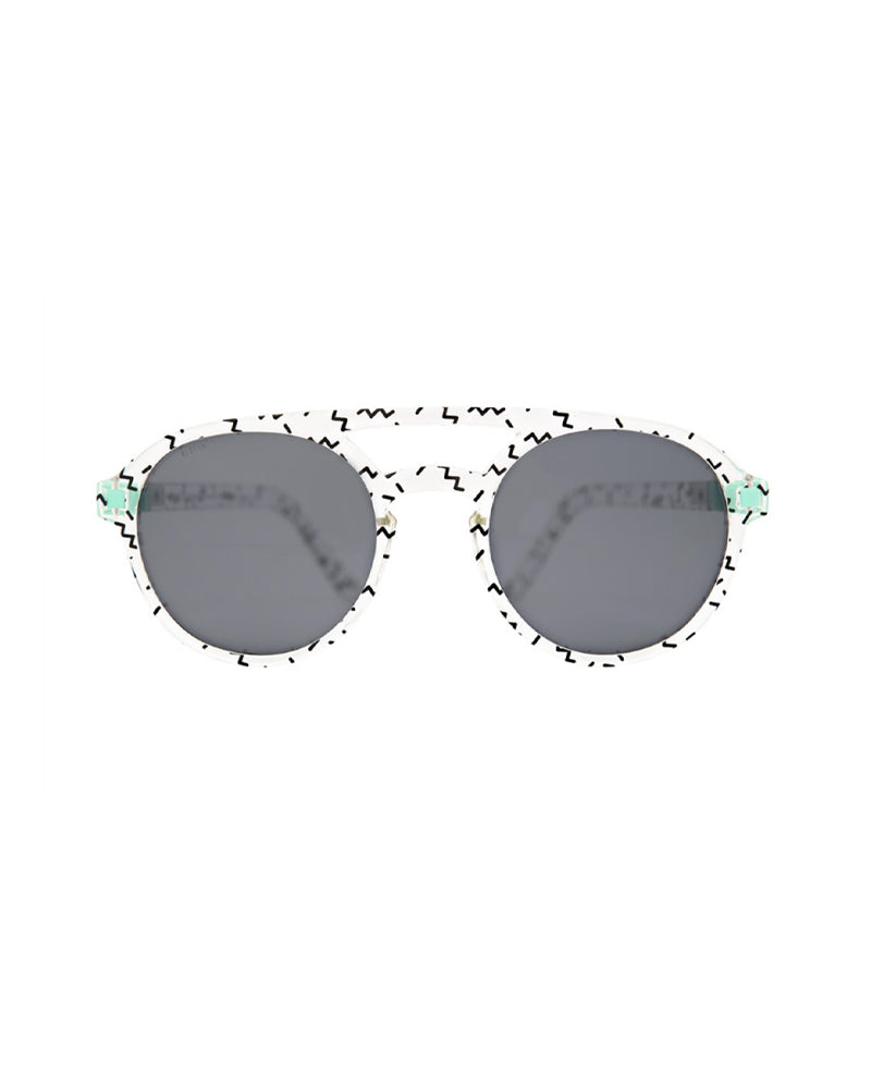 ki AND LA Sun Glasses 6-9 years Pizz Zigag - Green