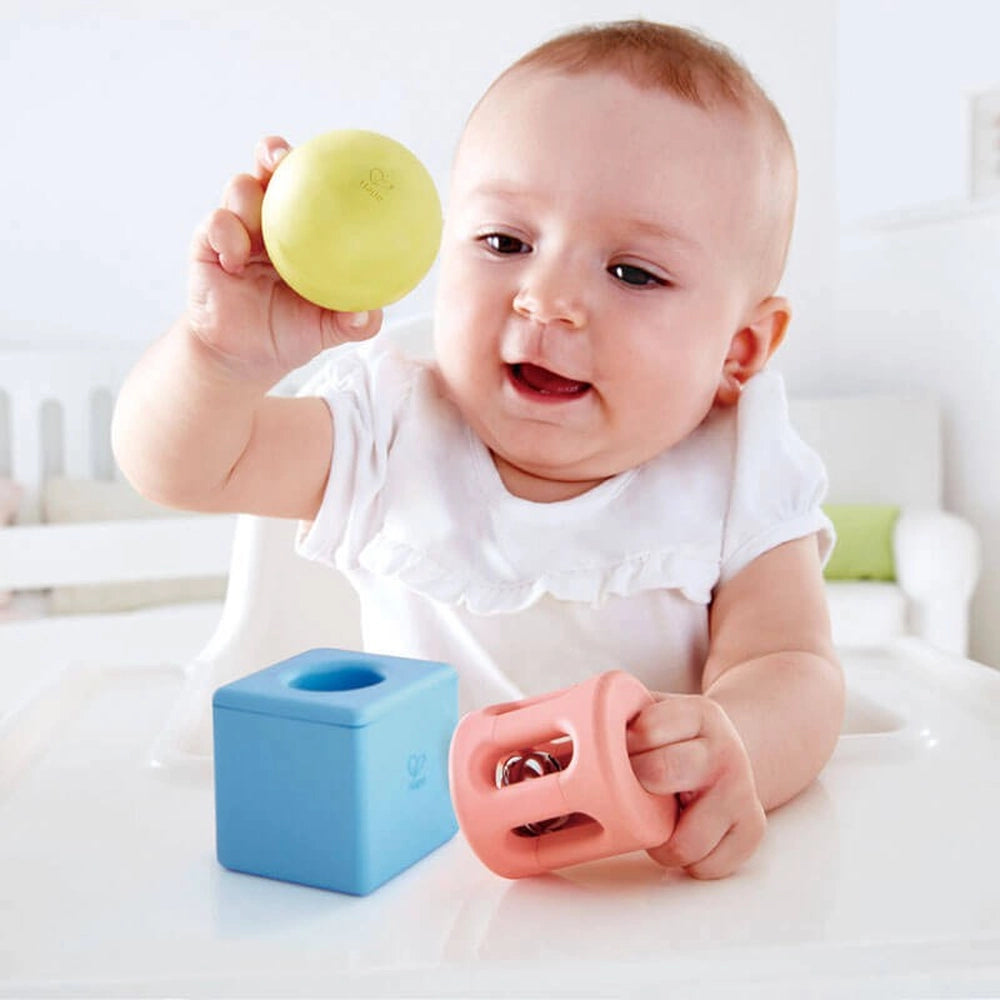 Hape Geometric Rattle Trio 0M+