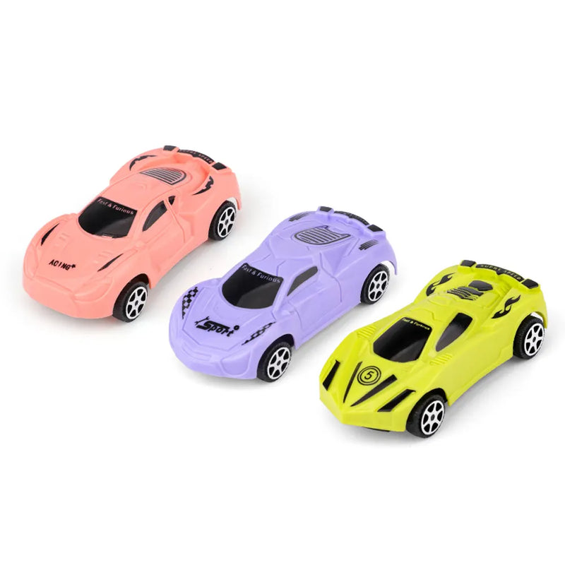 Lot de 3 Mini Voitures Boomerang Racing Car – 3A+