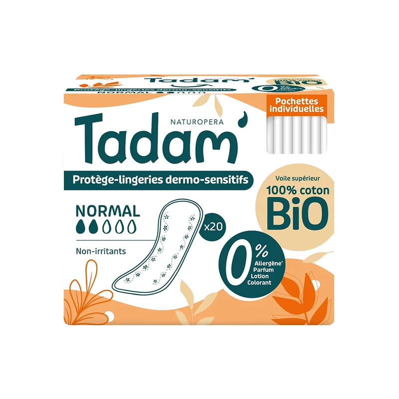 Protegeslips Tadam' Naturopera Dermo-Sensitive - Normal 20 Unidades
