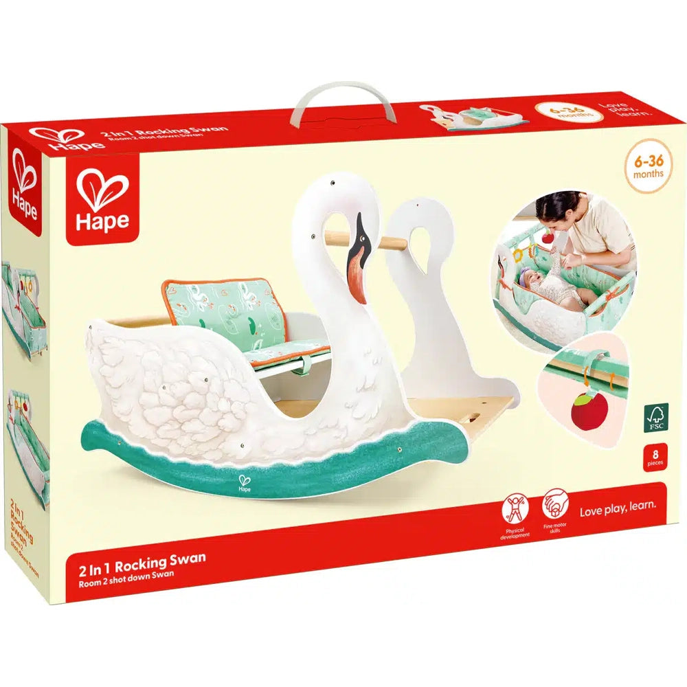 Hape 2-in-1 Rocking Swan - 6-36M