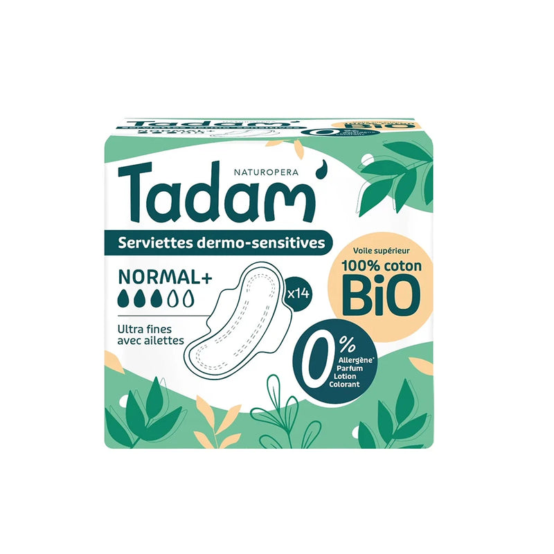Tadam' Naturopera Toallitas Dermo-Sensibles - Normal+ 14 Unidades