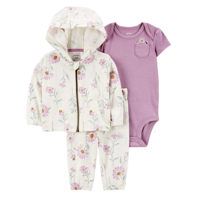 Carter's 3-Piece Set - Purple Floral