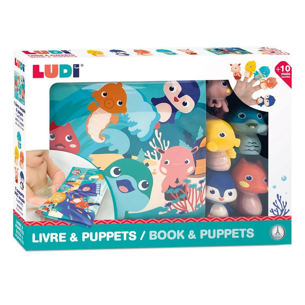 Ludi Bath Book and Its 5 Puppets 10M+