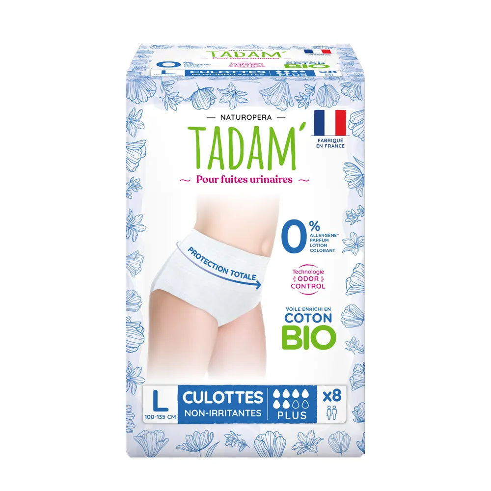 Tadam’ Culottes Fuites Urinaires Plus Taille L X 8