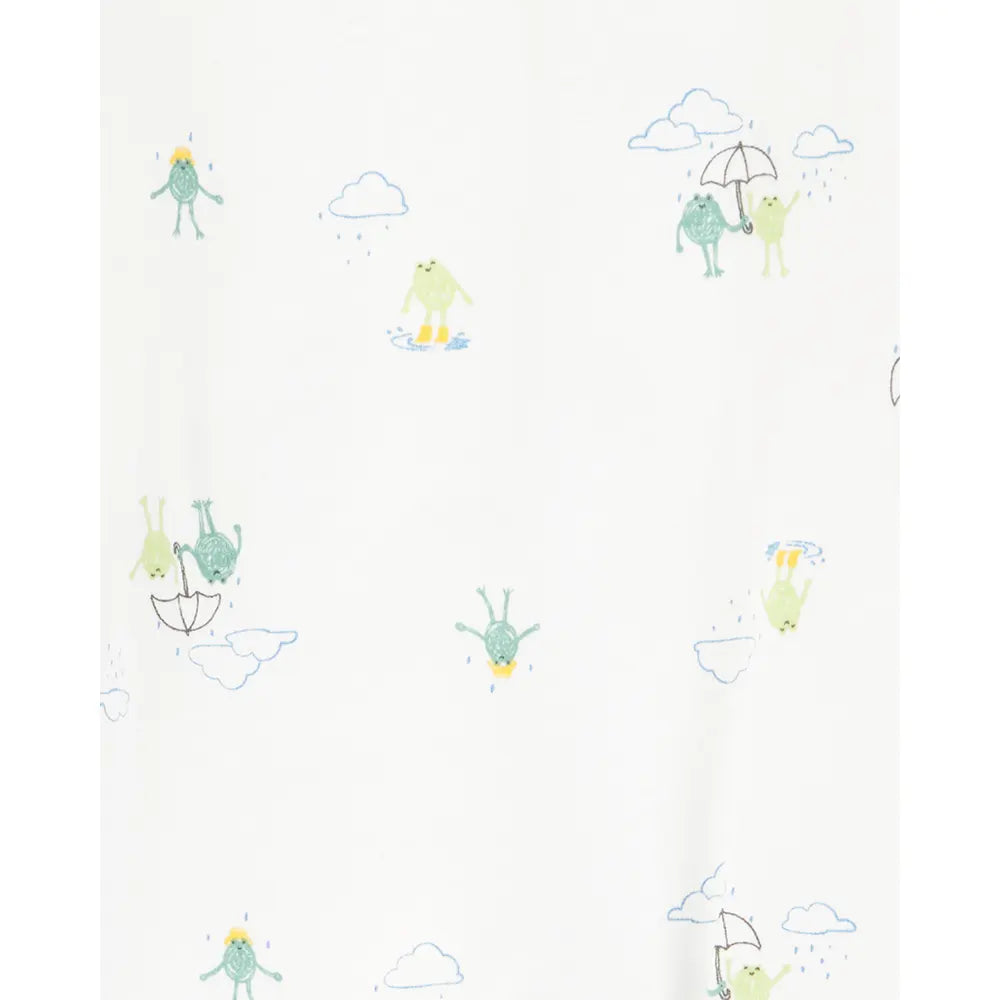 Carter's 2-Pack Baby Boy Zip-Up Sleepers - Green & White